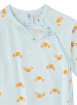 Preview: Jungen Strampler hellblau Krabben Preview: Jungen Strampler hellblau Krabben